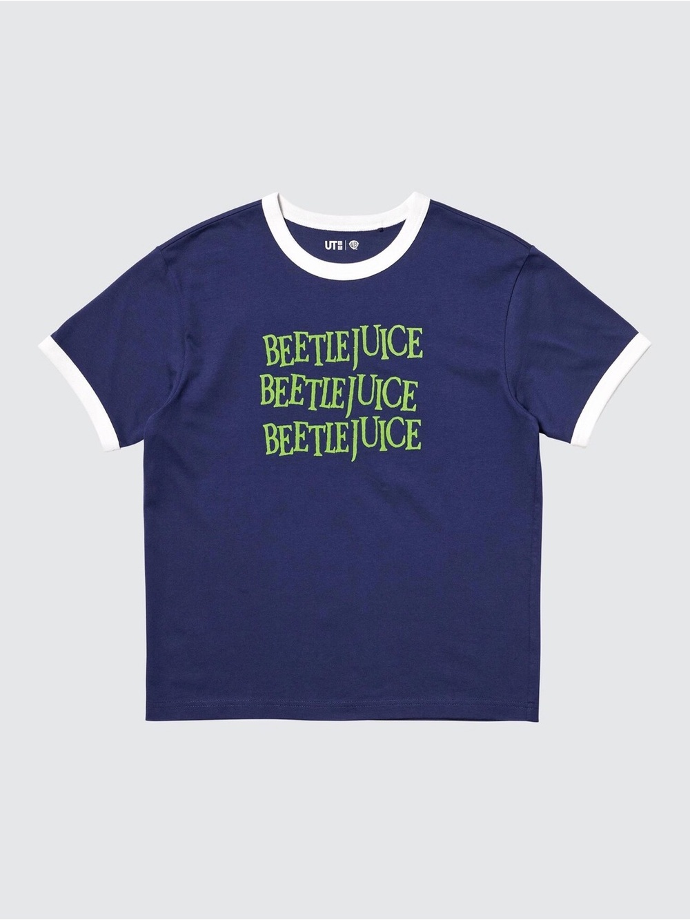 BLUE UNIQLO Warner Bros. Beetle Juice Movie UT Graphic T-Shirt